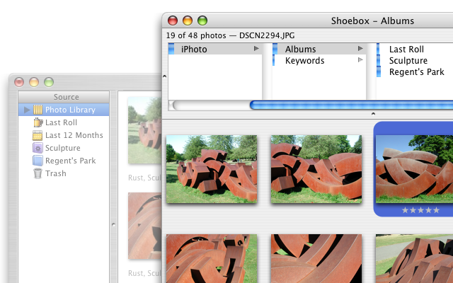 Importing from iPhoto